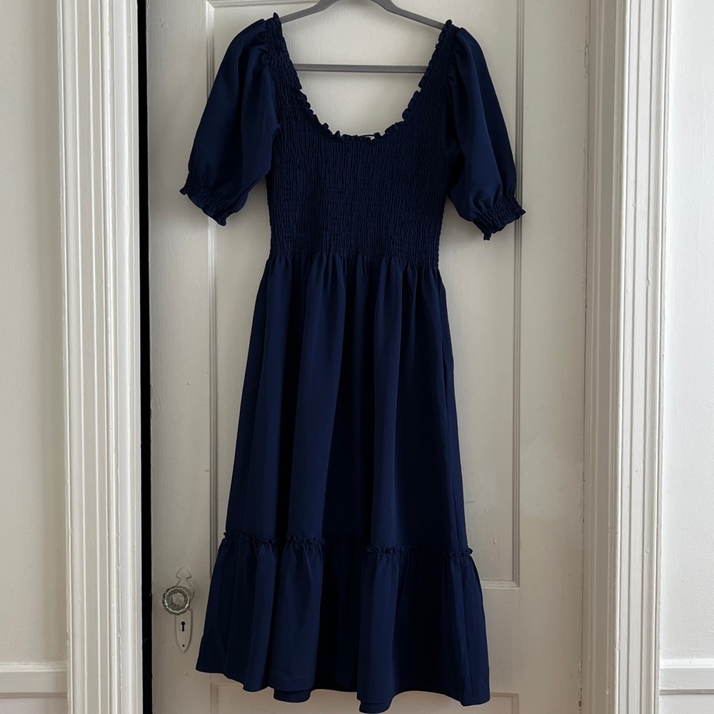 Hill House Navy Blue Nap Dress XS - Picture 3 of 9